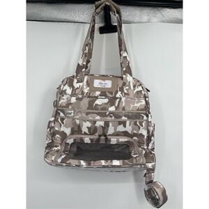 NWT Lug Camo Green Puddle Jumper LE Overnight Tote with Charm Bar